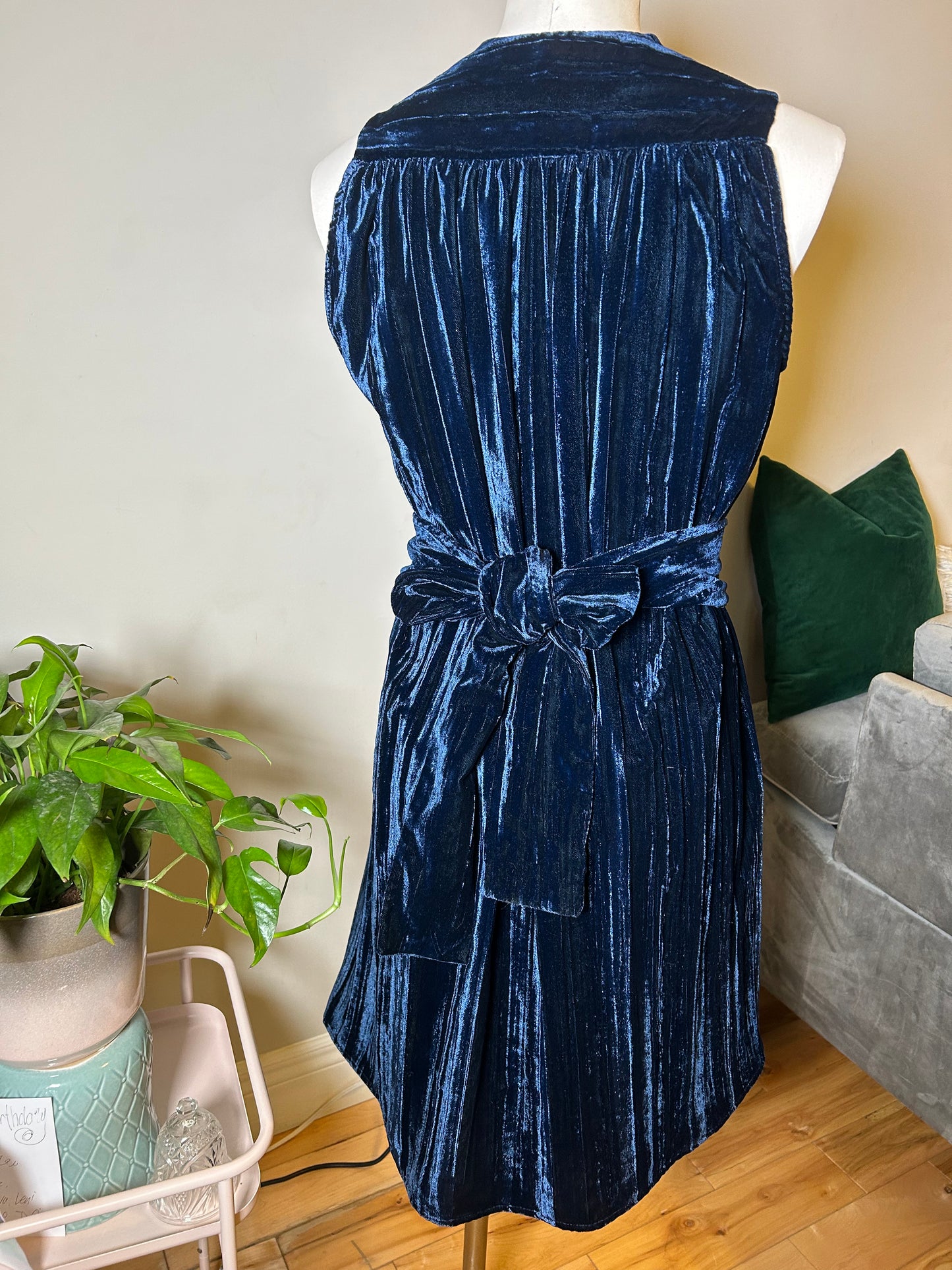 Blue Velvet Marilyn Dress