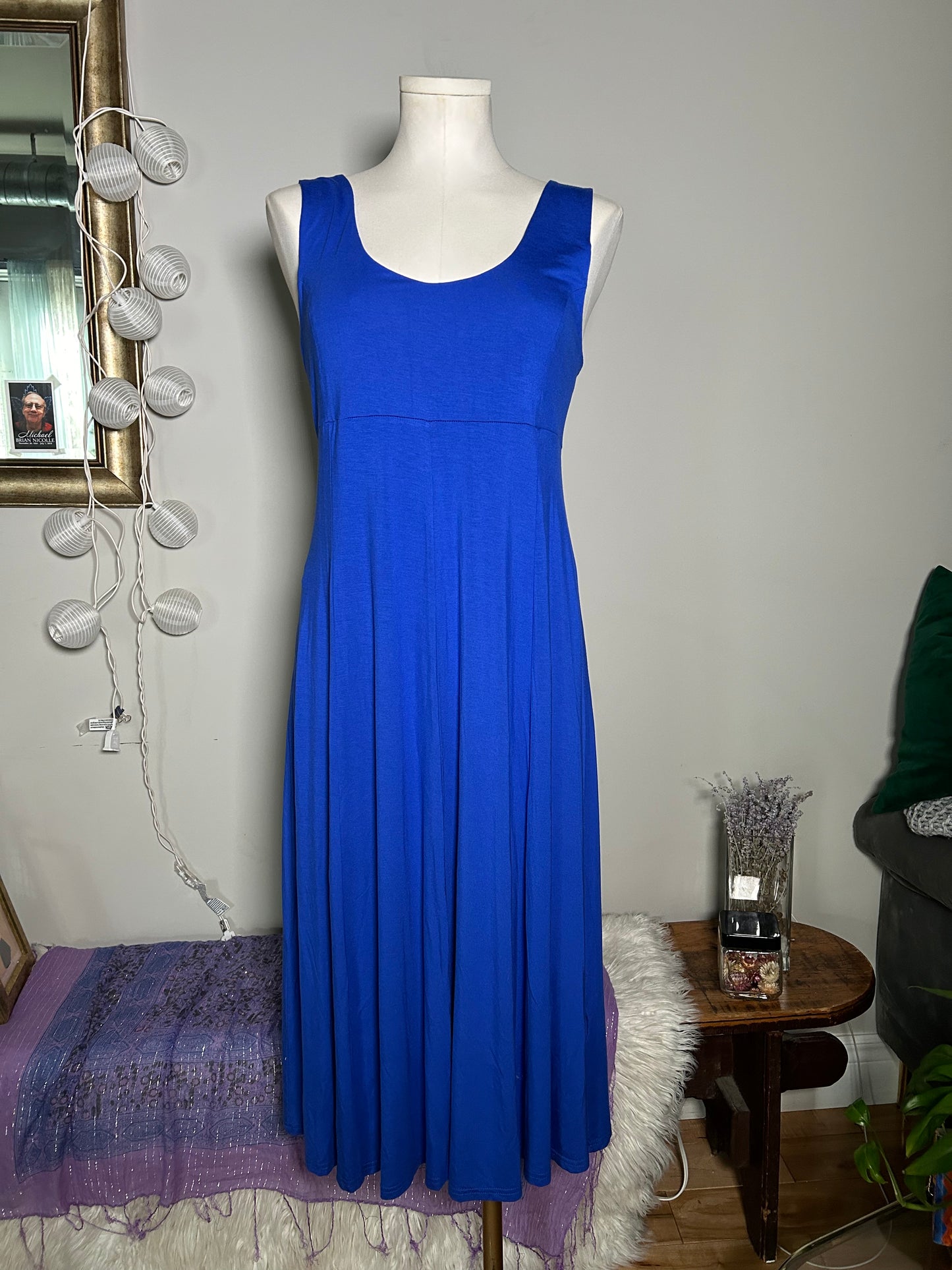 Magical Royal Blue Midi-Dress